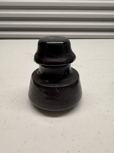 Vintage brown porcelain - brown,